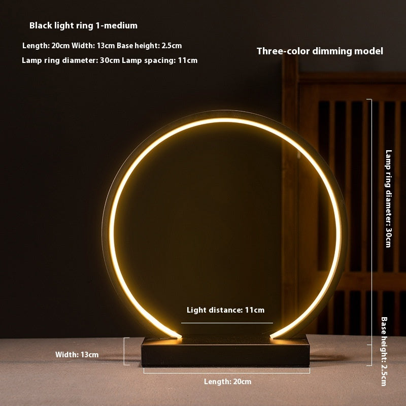 Backflow Incense Living Room LED Lamp Ring