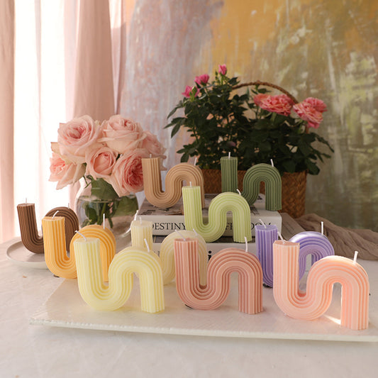 Fashion Art Geometric Handmade Candles