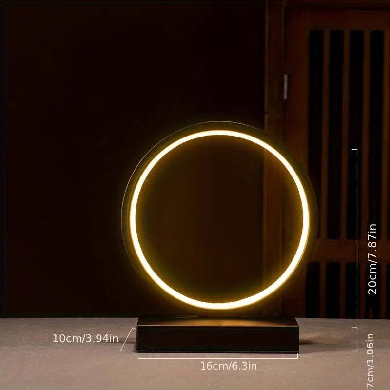 Backflow Incense Living Room LED Lamp Ring