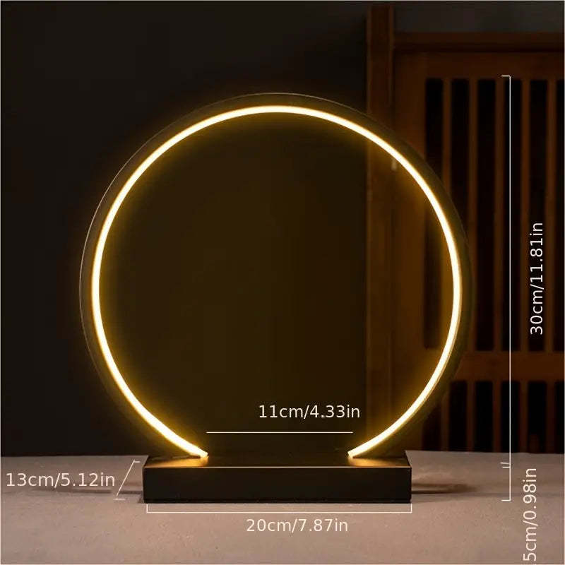 Backflow Incense Living Room LED Lamp Ring