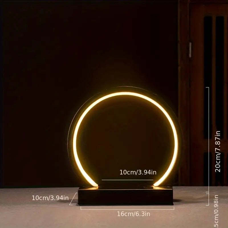 Backflow Incense Living Room LED Lamp Ring